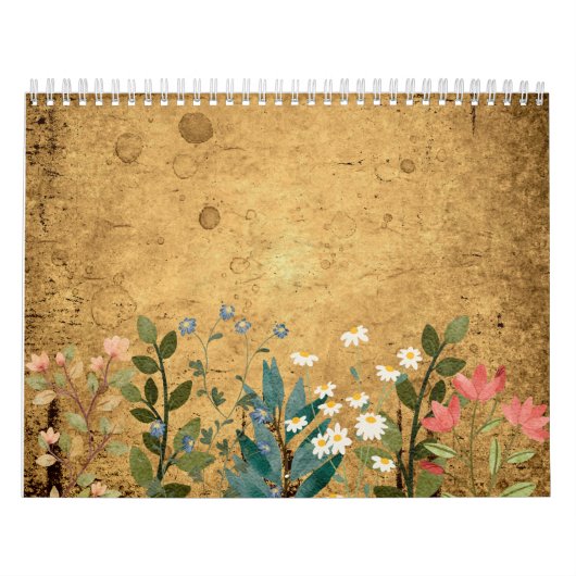 Wildbloemen, Waterverf,  Kalender (Hoes)
