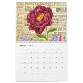Wildbloemen, Waterverf,  Kalender (Feb 2027)