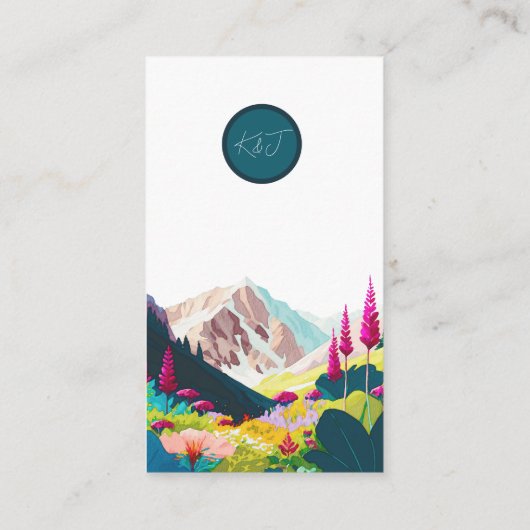 Wildbloemen Waterverf Weddenschap Informatiekaartje (Achterkant)