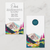 Wildbloemen Waterverf Weddenschap Informatiekaartje (Voorkant / Achterkant)