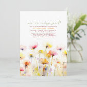 Wildbloemen We zijn verloofd Verlovingsfeest Foto Kaart (Staand voorkant)