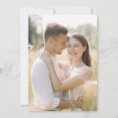 Wildbloemen We zijn verloofd Verlovingsfeest Foto Kaart (Achterkant)