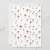 Wildbloemen Weddenschap Kaart (Achterkant)