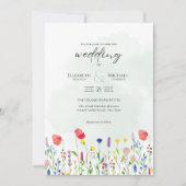 Wildbloemen Weddenschap Noite Floral Print of Digi Kaart (Voorkant)