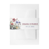 Wildbloemen Weddenschap Uitnodigingen Wikkel (Voorkant Voorbeeld)