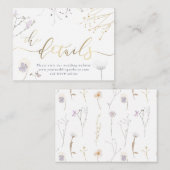 wildbloemen Weddenschap Website Kaart (Voorkant / Achterkant)