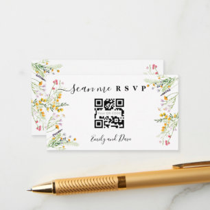 Wildbloemen Weddenschap Website met QR CODE Informatiekaartje