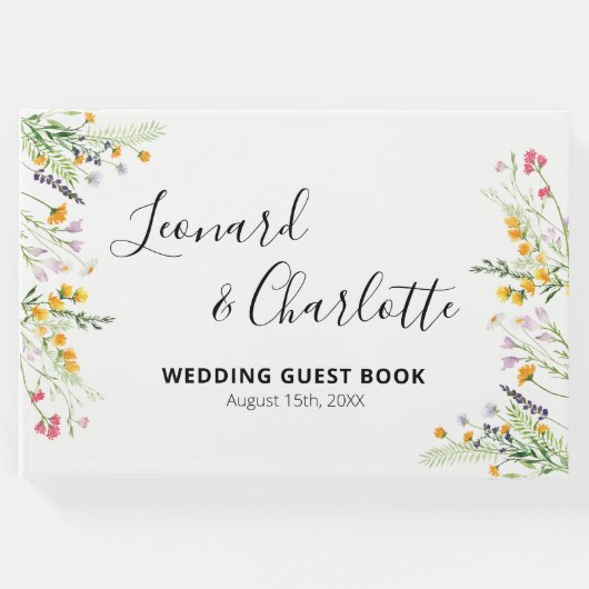 Wildbloemen Weddenschappen Boekenkuin Gastenboek (Voorkant)