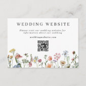  Wildbloemen Weduwwebsite QR-code Informatiekaartje (Voorkant)
