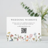  Wildbloemen Weduwwebsite QR-code Informatiekaartje (Staand voorkant)