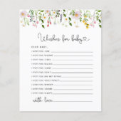 Wildbloemen wenst baby (Voorkant)