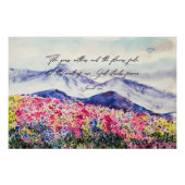 Wildbloemen, woorden van God staan Perfect Poster (Voorkant)