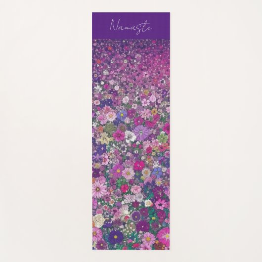 Wildbloemen Yogamat (Voorkant)