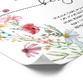 Wildbloemen zeggen niet Baby Poster (Hoek)