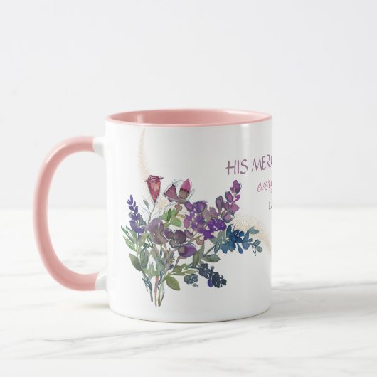Wildbloemen Zijn genootschappen zijn nieuwe Christ Mok (Links)
