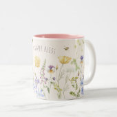 Wildbloemen, Zomergelukzaligheid Tweekleurige Koffiemok (Voorkant rechts)