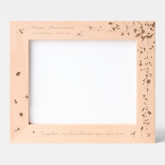 wildbloementuin | Gepersonaliseerd Jubileum Gegraveerde Lijstjes (Voorkant)
