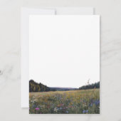 Wildbloemenweide Levensviering Funeral Kaart (Achterkant)