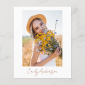 Wildbloemfoto bloemblaadjes & Prosecco Vrijgezelle Flyer (Achterkant)