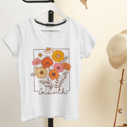 Wildbloemgroei T-shirt