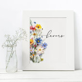 Wildbloemgunsten Poster