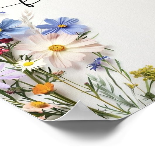 Wildbloemgunsten Poster (Hoek)