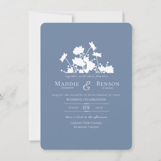 Wildbloeminkt Korenbloem Blauw Kaart (Voorkant)