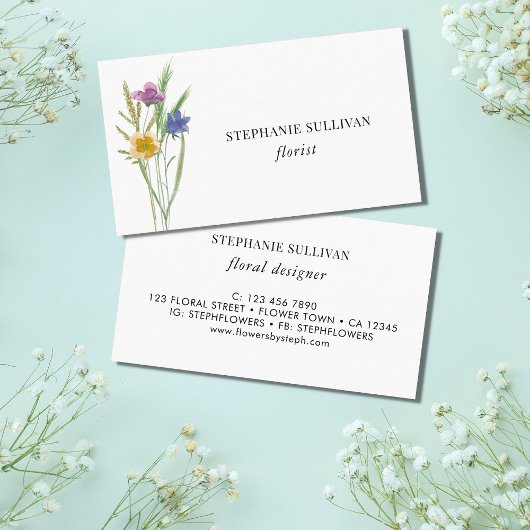 Wildbloemist Visitekaartje