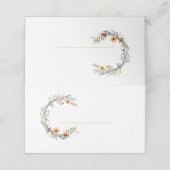 Wildbloemkransnaam Plaatskaartje (Buitenkant ongevouwen)