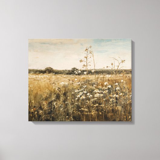 Wildbloemlandschap canvas Print (Voorkant)