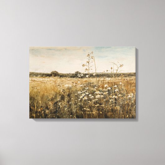 Wildbloemlandschap  canvas Print (Voorkant)