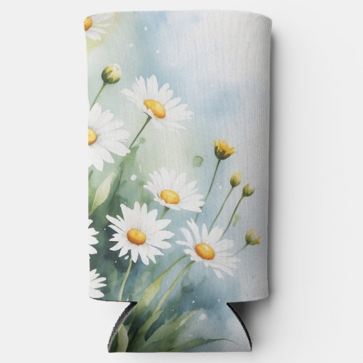 Wildbloemmadeliefjes Seltzer Blikjeskoeler (Voorkant)