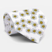 Wildbloemmadeliefjes - Spring Garden Daisy Stropdas (Opgerold)