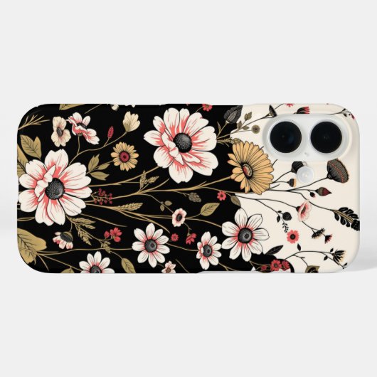 wildbloempatroon Case-Mate iPhone case (Achterkant (horizontaal))