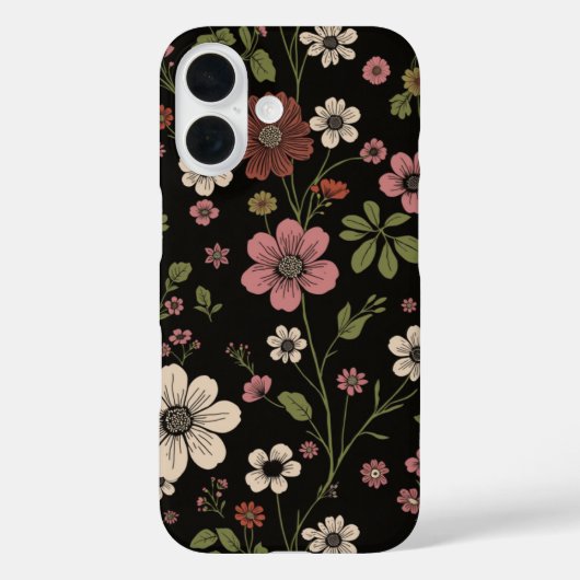 wildbloempatroon Case-Mate iPhone case (Achterkant)