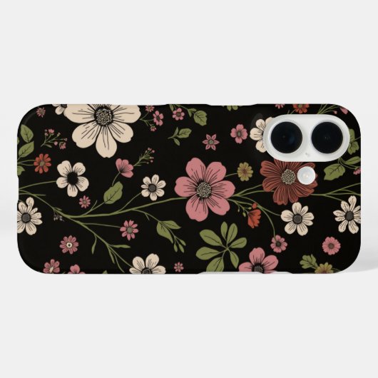 wildbloempatroon Case-Mate iPhone case (Achterkant (horizontaal))