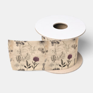 Wildbloempatroon Satijnen Lint