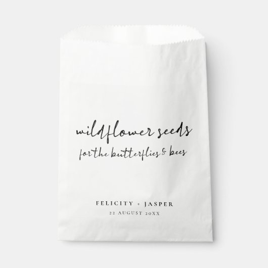 Wildbloempitten voor Butterflies en bijenbruiloft Bedankzakje (Voorkant)