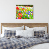 Wildbloemportret op doek canvas afdruk (Insitu (Slaapkamer))