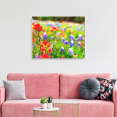 Wildbloemportret op doek canvas afdruk (Insitu (Woonkamer))