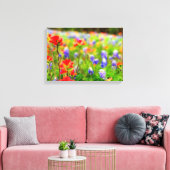 Wildbloemportret op doek canvas afdruk (Insitu (Woonkamer))