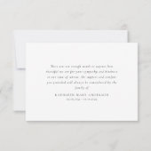 Wildbloemsympathie begrafenis bedankkaart (Achterkant)