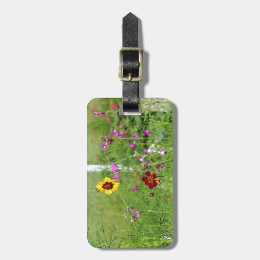 wildbloemtuin bagagelabel (Voorkant verticaal)