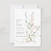 Wildbloemtuin Moderne kleurrijke bloemen Save The Date (Voorkant)