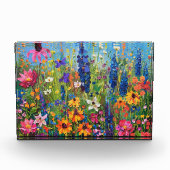 Wildbloemveld Acryl schilderij Fotoblokken (Voorkant)