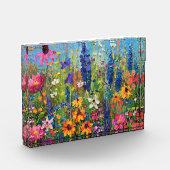 Wildbloemveld Acryl schilderij Fotoblokken (Links)