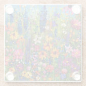 Wildbloemveld Acryl schilderij Onderzetter (Achterkant)