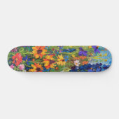 Wildbloemveld Acryl schilderij Persoonlijk Skateboard (Horizontaal)