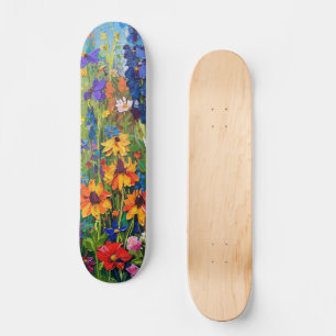 Wildbloemveld Acryl schilderij Persoonlijk Skateboard