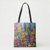 Wildbloemveld Acryl schilderij Tote Bag (Voorkant)